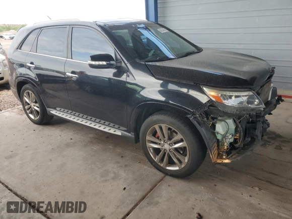 2014 Kia Sorento SX Limited with VIN 5XYKW4A75EG455700, listed as a Copart auction lot 64224484 with 66,328 mi miles and Salvage Title. Bid and sale history available at carsss.com. Image 4.