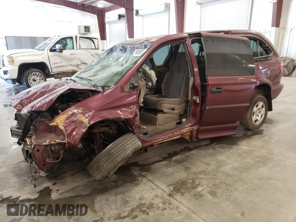 2002 Dodge Caravan SE with VIN 1B4GP24392B727068, listed as a Copart auction lot 69099514 with 0 mi miles and Salvage Title. Bid and sale history available at carsss.com. Image 1.