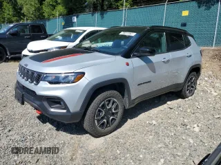 2024 Jeep Compass Trailhawk с VIN 3C4NJDDN8RT145058, выставлен на аукционе Copart как лот 64108975 с пробегом 28 737 миль миль и Чистый • Clean title. История ставок и продаж доступна на DreamBid. Изображение 1.