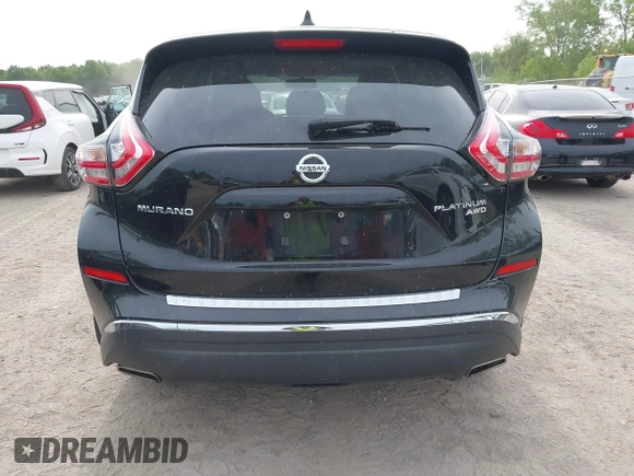2017 Nissan Murano SL with VIN 5N1AZ2MH3HN197598, listed as a IAAI auction lot 42299880 with 63,788 mi miles and . Bid and sale history available at DreamBid. Image 16.