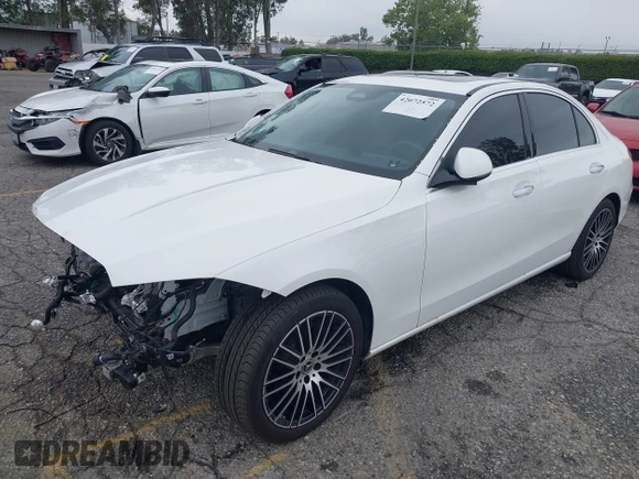 2023 Mercedes-Benz C 300 with VIN W1KAF4GB9PR153991, listed as a IAAI auction lot 42072572 with 21,560 mi miles and . Bid and sale history available at DreamBid. Image 18.