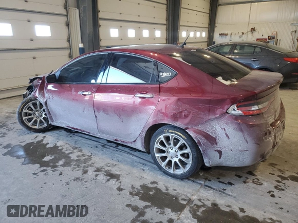 2015 Dodge Dart Limited with VIN 1C3CDFCB1FD267803, listed as a Copart auction lot 45819715 with 162,245 mi miles and Salvage Title. Bid and sale history available at carsss.com. Image 2.