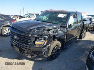 2024 Ford F-150 XLT with VIN 1FTFW3L86RKE42231, listed as a IAAI auction lot 41772884 with 1 mi miles. Bid and sale history available at carsss.com. Image 2.