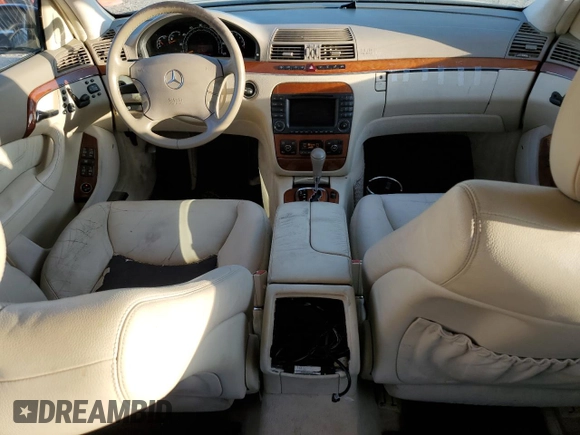 2003 Mercedes-Benz S-Class 4.3L with VIN WDBNG70J73A383130, listed as a Copart auction lot 76703924 with 109,488 mi miles and Salvage Title. Bid and sale history available at carsss.com. Image 8.