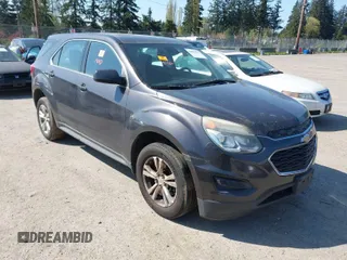 2016 Chevrolet Equinox LS with VIN 2GNALBEK3G6159945, listed as a IAAI auction lot 42035667 with 188,307 mi miles. Bid and sale history available at carsss.com. Image 1.