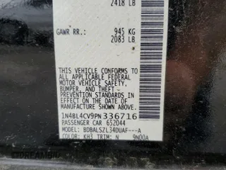 2023 Nissan Altima SR z VIN 1N4BL4CV9PN336716, wystawiony jako Copart lot #56193555 z przebiegiem 39 877 mil mil oraz Szkoda całkowita • Salvage title. Historia ofert i sprzedaży dostępna na DreamBid. Obrazek 12.