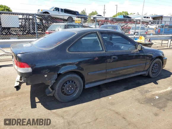 1998 Honda Civic DX with VIN 1HGEJ6120WL012227, listed as a Copart auction lot 68300514 with 278,117 mi miles and Salvage Title. Bid and sale history available at carsss.com. Image 3.