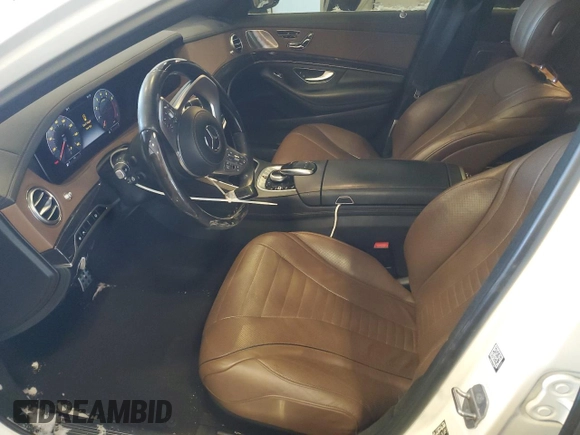 2020 Mercedes-Benz S with VIN W1KUG8GB6LA556031, listed as a Copart auction lot 45177125 with 53,593 mi miles and Salvage Title. Bid and sale history available at DreamBid. Image 7.