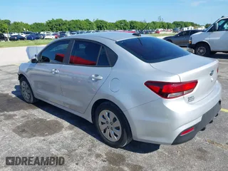2018 Kia Rio LX with VIN 3KPA24AB0JE054428, listed as a IAAI auction lot 40101162 with 107,857 mi miles. Bid and sale history available at carsss.com. Image 3.