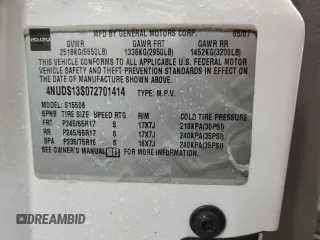 2007 Isuzu Ascender S z VIN 4NUDS13S072701414, wystawiony jako Copart lot #73328484 z przebiegiem 212 907 mil mil oraz Szkody całkowita. Historia ofert i sprzedaży dostępna na DreamBid. Obrazek 14.