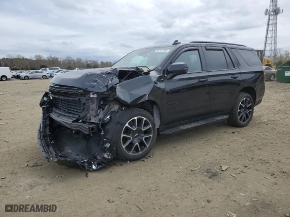 2022 Chevrolet Tahoe RST with VIN 1GNSKRKDXNR134502, listed as a Copart auction lot 50757764 with 25,434 mi miles and Salvage Title. Bid and sale history available at carsss.com. Image 1.