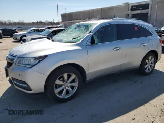 2014 Acura MDX Advance with VIN 5FRYD4H87EB036932, listed as a Copart auction lot 48427385 with Not Provided miles and Salvage Title. Bid and sale history available at DreamBid. Image 1.