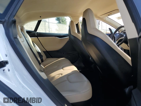 2013 Tesla Model S with VIN 5YJSA1CG2DFP17298, listed as a Copart auction lot 89166515 with 57,615 mi miles and Salvage Title. Bid and sale history available at carsss.com. Image 11.