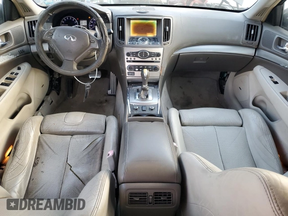 2011 Infiniti G37 x Sport Appearance Edition with VIN JN1CV6AR9BM412947, listed as a Copart auction lot 54158255 with 125,480 mi miles and Salvage Title. Bid and sale history available at DreamBid. Image 8.