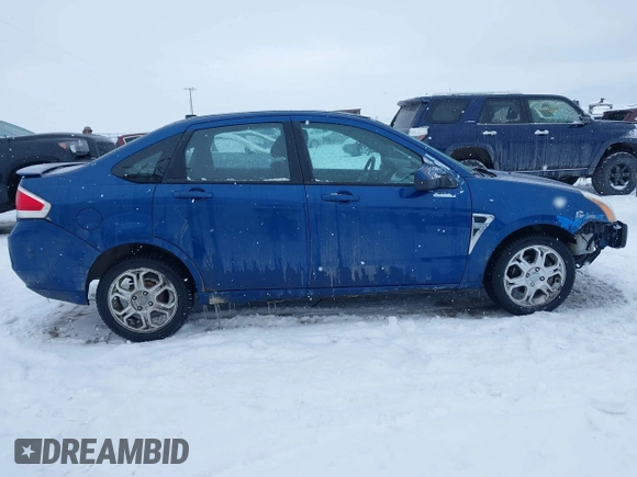 2008 Ford Focus SE with VIN 1FAHP35N58W185875, listed as a IAAI auction lot 41569411 with 185,579 mi miles. Bid and sale history available at carsss.com. Image 14.