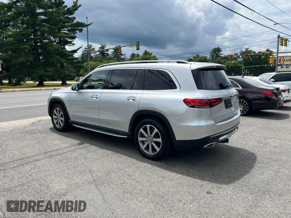 2021 Mercedes-Benz GLS 450 with VIN 4JGFF5KEXMA410816, listed as a Copart auction lot 65096815 with 157,958 mi miles and Clean title. Bid and sale history available at DreamBid. Image 3.