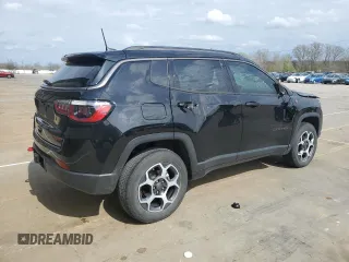 2022 Jeep Compass Trailhawk with VIN 3C4NJDDB1NT108093, listed as a Copart auction lot 51740205 with 45,774 mi miles and Salvage title. Bid and sale history available at DreamBid. Image 3.
