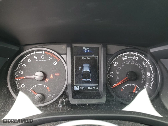 2022 Toyota Tacoma 4WD SR with VIN 3TMCZ5AN9NM511365, listed as a Copart auction lot 48756665 with 46,724 mi miles and Salvage Title. Bid and sale history available at carsss.com. Image 9.