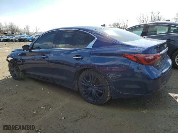 2018 Infiniti Q50 3.0t SPORT with VIN JN1EV7AR7JM434118, listed as a Copart auction lot 43505525 with NaN miles and Salvage Title. Bid and sale history available at carsss.com. Image 2.