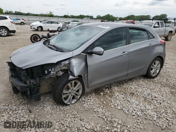 2015 Hyundai Elantra GT with VIN KMHD35LH2FU237593, listed as a Copart auction lot 57094064 with 74,017 mi miles and Salvage Title. Bid and sale history available at carsss.com. Image 1.