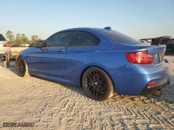 2017 BMW 2 Series M240i with VIN WBA2G1C34HV639283, listed as a Copart auction lot 75932744 with 43,470 mi miles and Salvage Title. Bid and sale history available at carsss.com. Image 2.