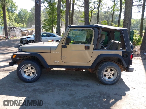 2003 Jeep Wrangler Sport with VIN 1J4FA49S13P313180, listed as a IAAI auction lot 42349673 with 141,073 mi miles and . Bid and sale history available at DreamBid. Image 14.