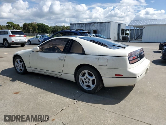 1991 Nissan 300ZX z VIN JN1RZ26H3MX504127, wystawiony jako Copart lot #74052424 z przebiegiem 48 904 mil mil oraz Szkody całkowita. Historia ofert i sprzedaży dostępna na DreamBid. Obrazek 2.