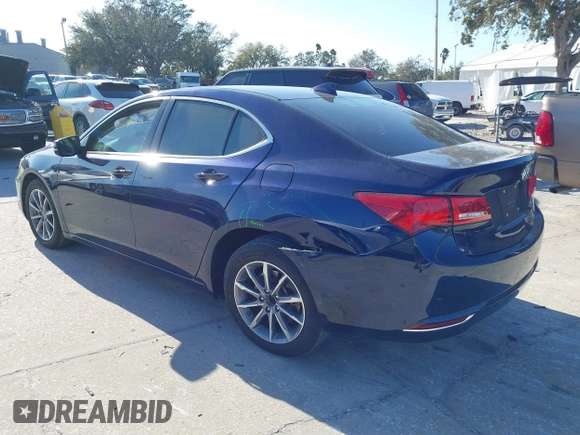2018 Acura TLX w/Technology Pkg with VIN 19UUB1F59JA003755, listed as a IAAI auction lot 41579263 with 73,161 mi miles. Bid and sale history available at carsss.com. Image 3.