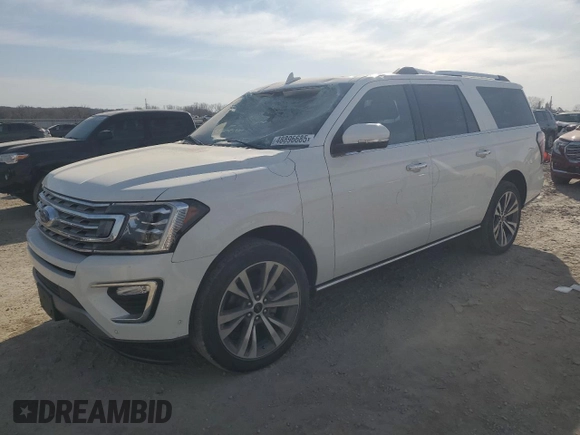 2021 Ford Expedition Max Limited with VIN 1FMJK2AT6MEA06361, listed as a Copart auction lot 48896685 with 59,716 mi miles and Salvage Title. Bid and sale history available at DreamBid. Image 1.