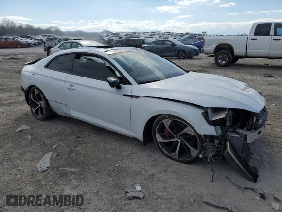 2019 Audi RS 5 z VIN WUAPWAF59KA903186, wystawiony jako Copart lot #42045505 z przebiegiem Nie podano mil oraz Szkoda całkowita • Salvage title. Historia ofert i sprzedaży dostępna na DreamBid. Obrazek 4.