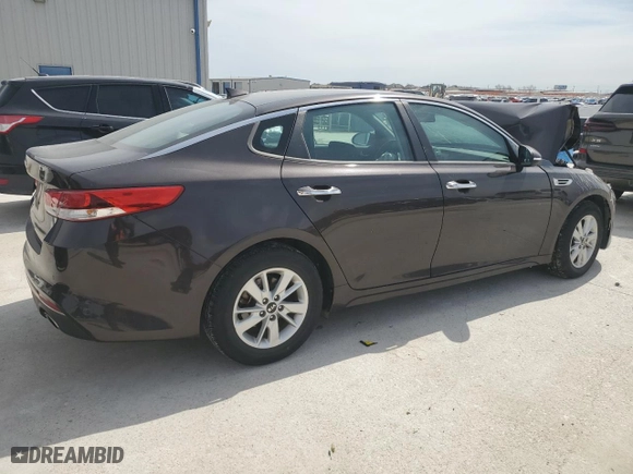 2018 Kia Optima LX with VIN KNAGT4L39J5238644, listed as a Copart auction lot 48029375 with 0 mi miles and Salvage Title. Bid and sale history available at carsss.com. Image 3.