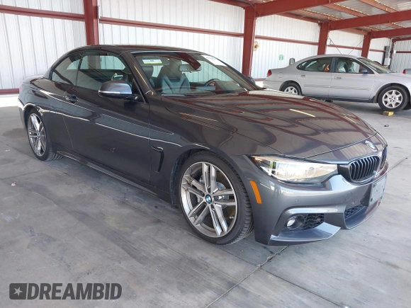 2018 BMW 4 Series 440i with VIN WBA4Z5C50JEE16887, listed as a IAAI auction lot 42218397 with 50,939 mi miles and . Bid and sale history available at DreamBid. Image 1.