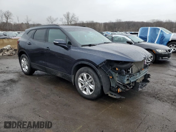 2020 Chevrolet Blazer LT with VIN 3GNKBJRS6LS620921, listed as a Copart auction lot 46975135 with 99,508 mi miles and Salvage title. Bid and sale history available at DreamBid. Image 4.
