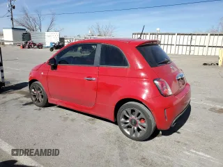 2015 FIAT 500 Turbo with VIN 3C3CFFHH6FT690068, listed as a Copart auction lot 42636185 with 79,249 mi miles and Salvage Title. Bid and sale history available at carsss.com. Image 2.