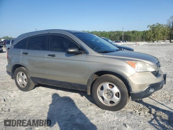 2007 Honda CR-V LX with VIN JHLRE38327C016379, listed as a Copart auction lot 52254785 with 203,502 mi miles and Salvage Title. Bid and sale history available at carsss.com. Image 4.