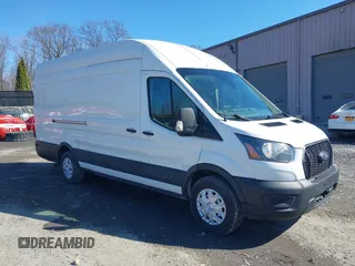 2021 Ford Transit Cargo with VIN 1FTBW3XG9MKA38848, listed as a IAAI auction lot 41838288 with 48,729 mi miles. Bid and sale history available at carsss.com. Image 1.