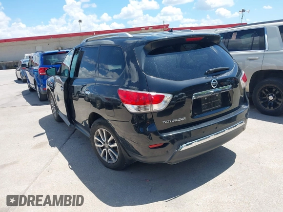 2015 Nissan Pathfinder SV with VIN 5N1AR2MNXFC660187, listed as a IAAI auction lot 42612648 with 136,873 mi miles and . Bid and sale history available at DreamBid. Image 3.