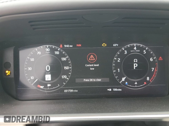 2021 Land Rover Range Rover Sport Autobiography z VIN SALWV2SE4MA776463, wystawiony jako Copart lot #54356165 z przebiegiem 31 739 mil mil oraz Szkoda całkowita • Salvage title. Historia ofert i sprzedaży dostępna na DreamBid. Obrazek 9.