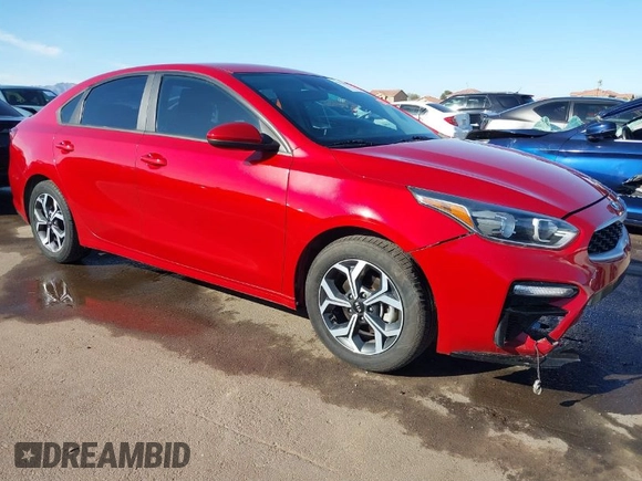 2020 Kia Forte LXS with VIN 3KPF24AD8LE237828, listed as a IAAI auction lot 41770807 with 58,971 mi miles. Bid and sale history available at carsss.com. Image 1.