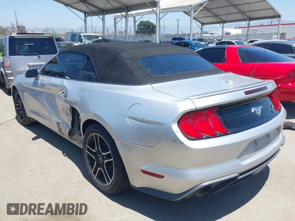 2018 Ford Mustang EcoBoost Premium with VIN 1FATP8UH0J5154967, listed as a IAAI auction lot 42395409 with 105,986 mi miles and . Bid and sale history available at DreamBid. Image 3.