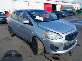 2020 Mitsubishi Mirage G4 ES with VIN ML32F3FJ5LHF03267, listed as a IAAI auction lot 41549529 with 52,535 mi miles. Bid and sale history available at carsss.com. Image 1.