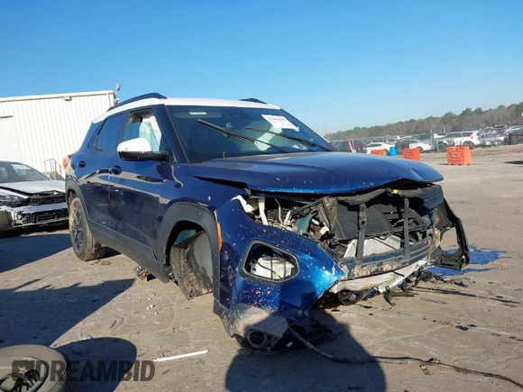 2022 Chevrolet TrailBlazer ACTIV with VIN KL79MVSL8NB061556, listed as a IAAI auction lot 41663092 with 34,040 mi miles. Bid and sale history available at carsss.com. Image 1.