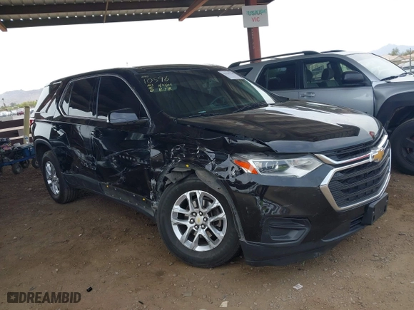 2018 Chevrolet Traverse LS with VIN 1GNERFKW1JJ105973, listed as a IAAI auction lot 41939730 with 153,336 mi miles. Bid and sale history available at carsss.com. Image 6.