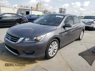 2015 Honda Accord EX-L с VIN 1HGCR2F81FA135536, выставлен на аукционе Copart как лот 55122795 с пробегом Не указан миль и Списание • Salvage title. История ставок и продаж доступна на DreamBid. Изображение 1.