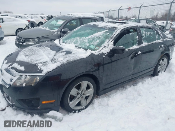 2012 Ford Fusion SPORT with VIN 3FAHP0DC1CR272540, listed as a IAAI auction lot 41454578 with 141,308 mi miles. Bid and sale history available at carsss.com. Image 2.