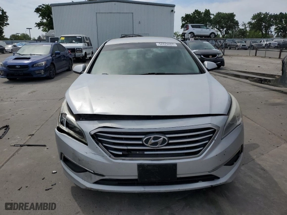 2015 Hyundai Sonata 2.4L SE with VIN 5NPE24AF4FH165961, listed as a Copart auction lot 52826955 with 88,269 mi miles and Salvage Title. Bid and sale history available at carsss.com. Image 5.