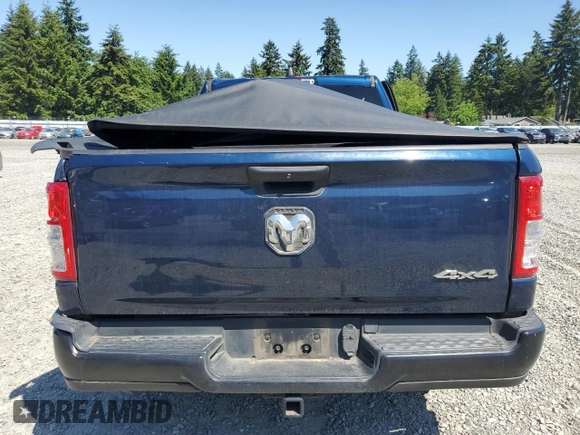2019 Ram 1500 Tradesman z VIN 1C6SRFNTXKN651198, wystawiony jako Copart lot #58806495 z przebiegiem 61 082 mil mil oraz Szkoda całkowita • Salvage title. Historia ofert i sprzedaży dostępna na DreamBid. Obrazek 6.