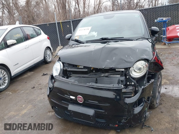 2015 FIAT 500e with VIN 3C3CFFGE7FT561599, listed as a IAAI auction lot 41478338 with 48,137 mi miles. Bid and sale history available at carsss.com. Image 6.