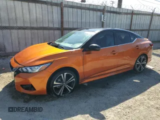 2021 Nissan Sentra SR with VIN 3N1AB8DV0MY231496, listed as a Copart auction lot 52335105 with 36,182 mi miles and Salvage Title. Bid and sale history available at carsss.com. Image 1.