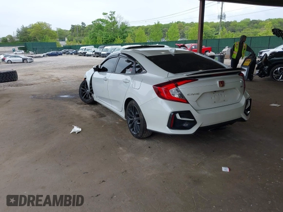 2020 Honda Civic Si z VIN 2HGFC1E52LH702933, wystawiony jako IAAI lot #42241093 z przebiegiem 73 026 mil mil oraz . Historia ofert i sprzedaży dostępna na DreamBid. Obrazek 3.